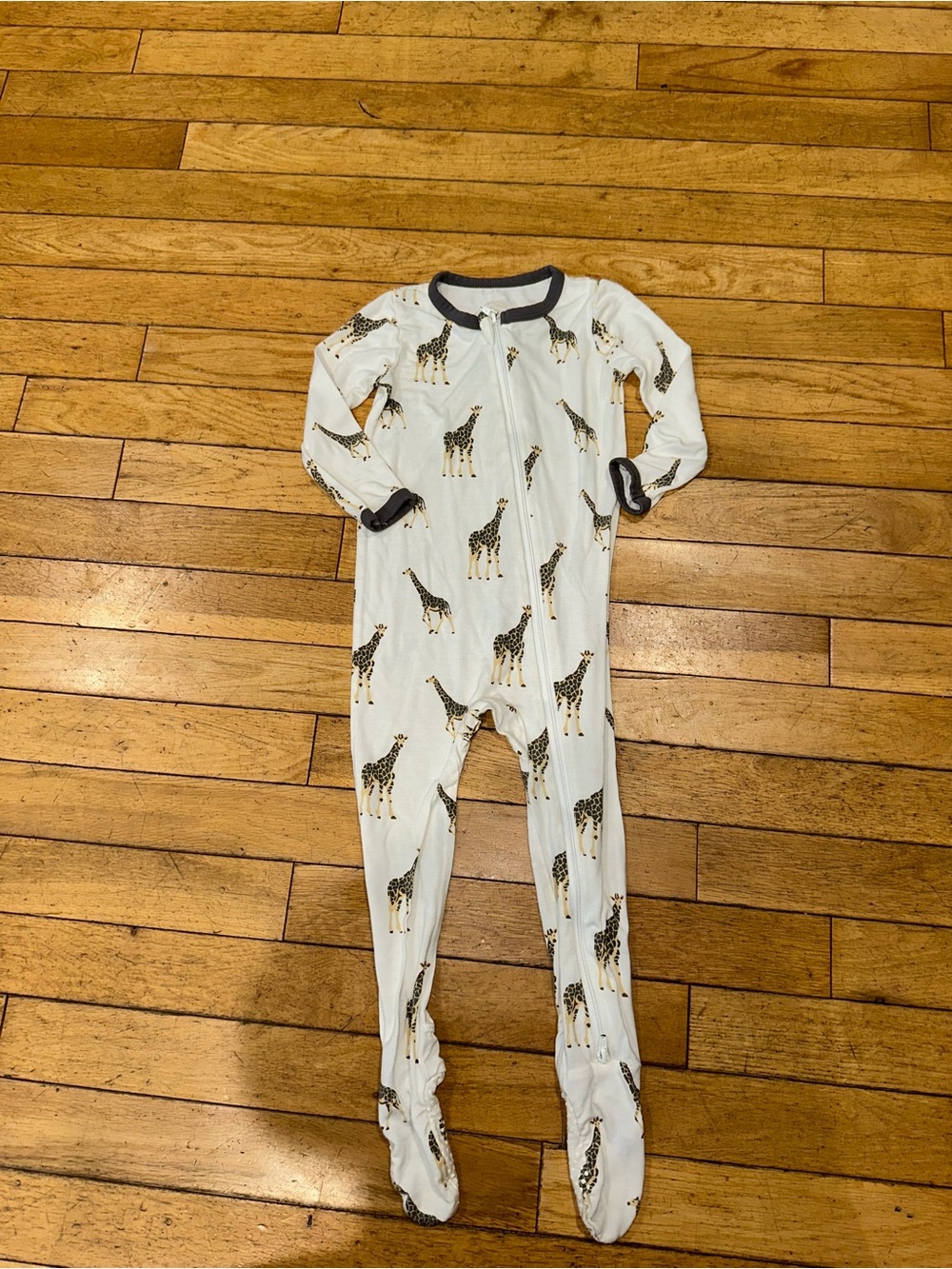 Baby Unisex Kyte long sleeve footie onesie pajama zip giraffe